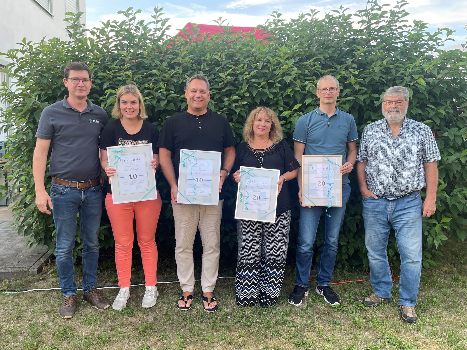 Wir sagen Danke – Ehrung für 5 langjährige Mitarbeitende