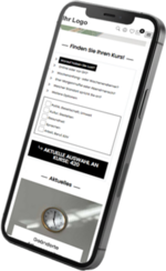 KuferWEB-Kursbuchung auf dem Smartphone