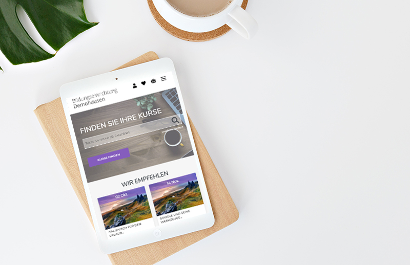 Kufer Webseiten-Layout "Lech" Tablet