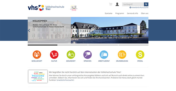 Volkshochschule Trier Webseite Kufer
