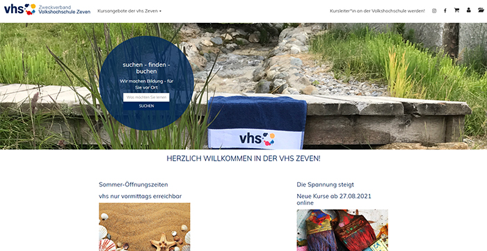 Volkshochschule Zeven Webseite Kufer