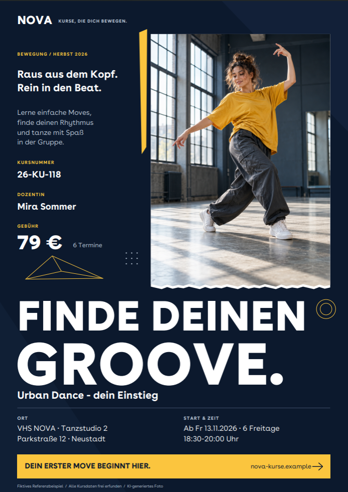Demo Plakat "Finde deinen Groove"