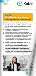 Flyer Personaleinsatz in KuferSQL