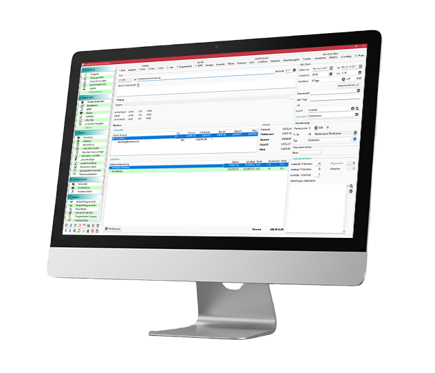PC mit Screenshot von KuferSQL 