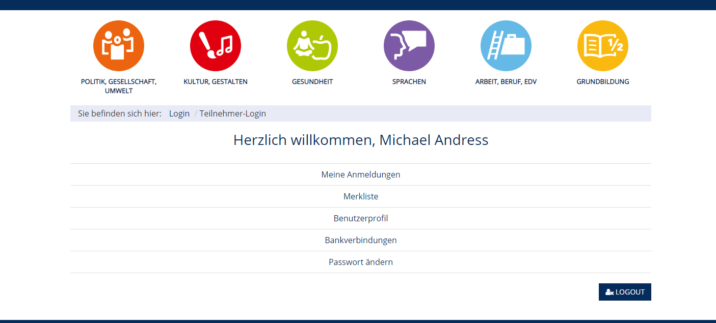 Benutzerkonto auf Kufer-Webseite KuferWEB 